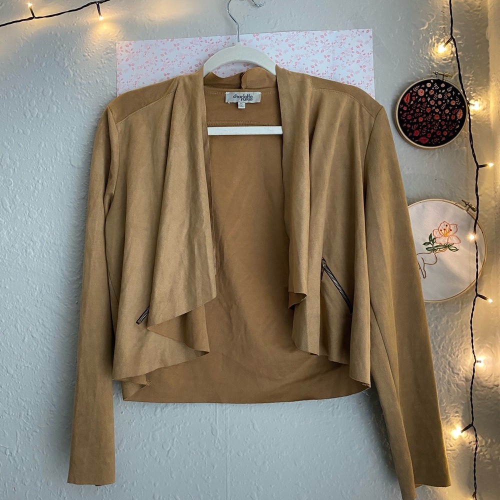 Small Tan Cardigan from Charlotte Russo